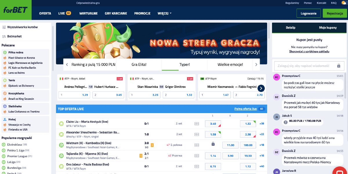 forBET bukmacherzy online